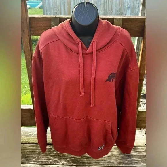 Eddie Bauer Men's Large Pullover Burnt Rust Hoodie - Picture 2 of 7